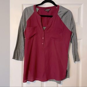 Express 3/4 Sleeve Shirt M